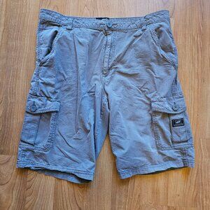 Vans brown striped cargo shorts - gently used size 34